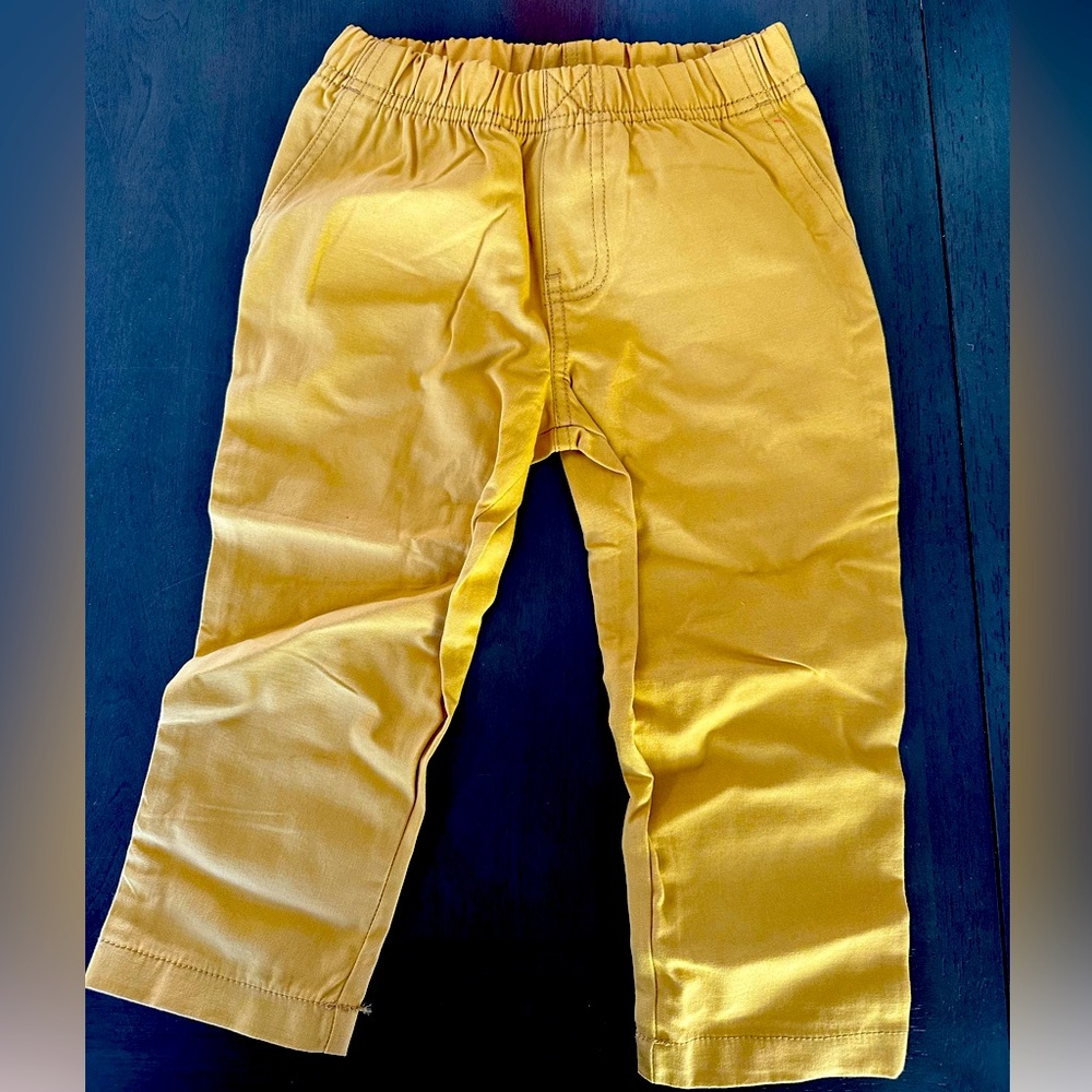 Toddler Mustard Yellow Dress Pants